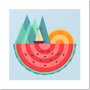 Nature Watermelon Posters and Art